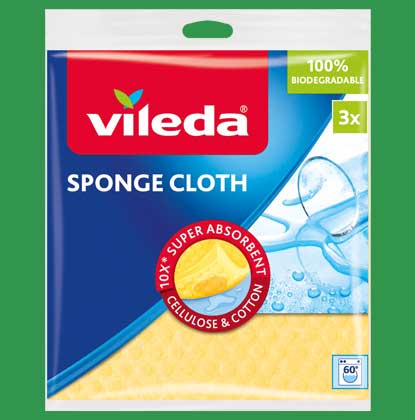 Vileda sponge cloth - 100% biodegradable